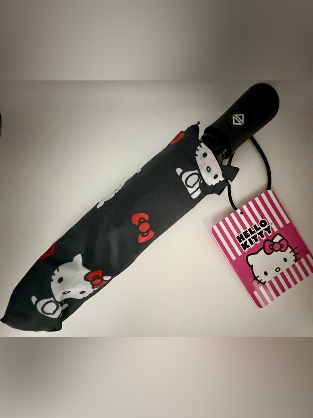 Hello Kitty Black Folding Umbrella